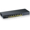 ZyXEL GS1900-8HP v3, 8-port GbE L2 PoE Smart Switch, 802.3at, desktop, fanless, 70 Watt