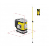 NIVEL-S Krížový laser CL2R červený lúč + lata LP-36 + prijímač CLS-5