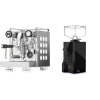Rocket Espresso Appartamento, white + Eureka Mignon Silenzio, BL black
