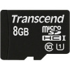 Transcend Micro SDHC karta 8GB Class 10 UHS-I 300x (čítanie až 45MB/s) TS8GUSDCU1