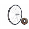 Zadné koleso na bicykel Kross 28 palcov čierne 36 špíc diskové pre voľnobežku