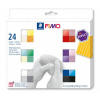 Modelovacia hmota, sada, 24x25 g, na vypálenie, FIMO 