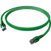 Easylan CP1KGBGBG0075 RJ45 sieťové káble, prepojovacie káble CAT 6A S/FTP 7.50 m zelená dvojžilový tienený, bez halogénov, samozhášavý 1 ks; CP1KGBGBG0075