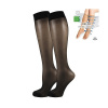 RELAX knee-socks 20 DEN kompresné pančuchové podkolienky Lady B - 6 párov Čierna UNI 6 párů