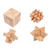 Small Foot Drevené hlavolamy set 4ks