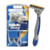 Gillette Blue3 Holiaci strojček 3ks