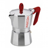 Hliníkový tlakový kávovar PEDRINI KAFFETTIERA RED - kafetiera na 1 šálku espressa (1 tz)