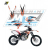 Blackbird Polepy na motocykel (sada polepov Dream) Beta RR 4T / 05-09 - typ polepov Dream4