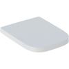 GEBERIT Selnova Square WC sedadlo s automatickým pozvoľným sklápaním - Softclose, odnímateľné, z Duroplastu, biela, 501.557.01.1