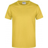 DAIBER JN 790 / Pánske tričko z ťažkej bavlny - yellow XL