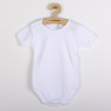 Luxusné bavlnené body krátky rukáv New Baby - biele Farba: Biela, Veľkosť: 62