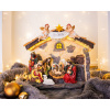 Dekorácia MagicHome Vianoce, Betlehem, 21 LED teplá biela, 3xAA, interiér, 36x15x29 cm
