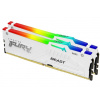 KINGSTON DIMM DDR5 32GB (Kit of 2) 5600MT/s CL40 FURY Beast Bílá RGB XMP KF556C40BWAK2-32