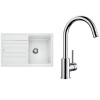 Set Blanco Legra 45 S + Blanco Mida Chróm biela