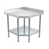 Rohový pracovný stôl 700 - 900x900 mm