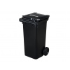 HTI Plastová popelnice 120 l, černá