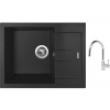 Set Sinks AMANDA 650 Metalblack + batéria Sinks MIX 35 P chróm