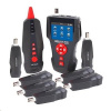 XtendLan LAN Cable Tester TLCD88 s LCD, koax, Cat3/Cat5E/Cat6, UTP/STP, USB, PoE, ping, sonda, 8x protismyčka TLCD88