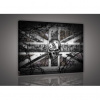 Obraz na plátne obdĺžnik - OB1426 - Anglická vlajka s lebkou 80cm x 60cm - O6
