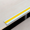 Protišmyková schodová lišta, Aluminium m2, Easy Clean, žltá, š 800 mm, hrúbka materiálu 3 mm