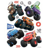 AG Design Maxi nálepka na stenu Cars on Big Wheels PVC, 65x85 cm
