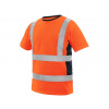 Tričko CXS EXETER, výstražné, pánske, oranžovo-modré, veľ. XL