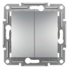 Schneider Electric Slovakia spol. s r.o. Asfora EPH0600161 - prepínač striedavý dvoj. (6+6) - aluminium