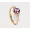 Krúžok gold 585 SKUTOČNÉ AMETYST , cubic Zirconia (Krúžok gold 585 SKUTOČNÉ AMETYST , cubic Zirconia)
