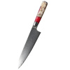 IZMAEL Damaškový kuchynský nôž Hakusan Big Chef/Červená 23.5 cm