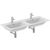 Ideal Standard Connect Air umývadlo 124x46 cm obdĺžnik klasické umývadlo-umývadlo na nábytok-dvojité biela E027301