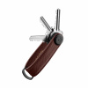 Kožená kľúčenka Orbitkey Saffiano 2.0 Dark Cherry – hnedá