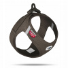Postroj pre psa Curli Clasp Air-Mesh hnedý M