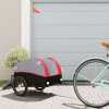 vidaXL Vozík za bicykel, čierno červený 30 kg, železo 94118