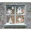 Šablóna na umelý sneh Arpex 8 ks, dekorácie na okná