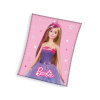 Carbotex Detská fleecová deka Barbie princezná 150 × 200 cm 5904302594173