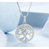 For Silver Náhrdelník s príveskom Stromu so zirkónovým srdcom - Striebro 925