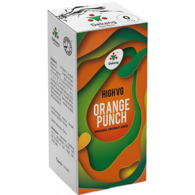 e-liquid Dekang High VG Orange Punch 10ml - 3mg (Pomaranč)