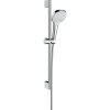 HANSGROHE Croma E sprchová súprava, ručná sprcha 1jet 110 x 110 mm, 65 cm sprchová tyč, jazdec a sprchová hadica 160 cm, biela/chróm, 26584400