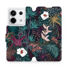 Flipové pouzdro Mobiwear - Xiaomi Redmi Note 13 Pro 5G / Poco X6 5G - VP13S Temná flóra (Knížkové flip pouzdro, obal, kryt na mobil Xiaomi Redmi Note 13 Pro 5G / Poco X6 5G - VP13S Temná flóra, materi