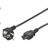 PremiumCord - Elektrický kabel - CEE 7/7 (M) úhlový do IEC 60320 C5 - AC 230 V - 10 A - 1 m - černá KPSPT1