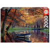 Puzzle Boat on the Lake Educa 2000 dielov a Fix lepidlo