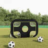 vidaXL Sieť na futbalovú bránku s terčom 120x80x80 cm polyester 93761
