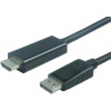 PremiumCord DisplayPort na HDMI kabel 1m M/M kportadk01-01