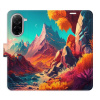 Flip pouzdro iSaprio - Xiaomi Redmi A5 - Colorful Mountains s kapsičkami na karty (Flipové knížkové pouzdro, obal, kryt iSaprio s přihrádkami na karty a motivem)
