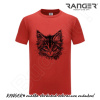 Tričko RANGER® - MAČKA - c S Červená