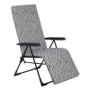 Polohovacie záhradné kreslo s podnožkou Barletta Plus Black Edition H039-06PB PATIO