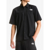 Turistická košeľa The North Face Packable Short Sleeve Shirt - tnf black