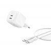 BELKIN BOOSTCHARGE 50W 2 porty USB-C bílý + 1m USB-C kabel