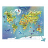 Puzzle v kufríku Mapa sveta World Janod 100 dielov od 6 rokov
