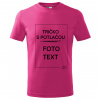 Detské tričko s potlačou Ružová 12 let (158cm)